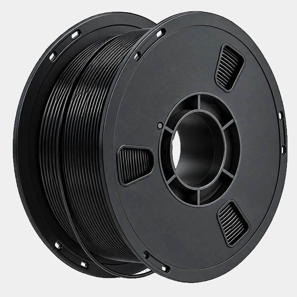 black 3d printer filament spool