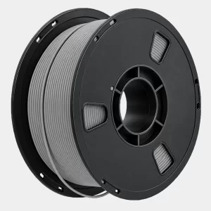 charcoal filament spool with gray winding